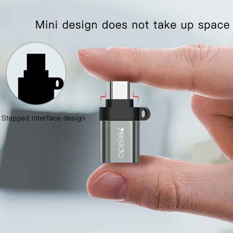 OTG Mini Connector Adapter with Keychain, Yesido GS06 Type-C to USB 3.0, Yesido GS07 Micro USB to USB 2.0