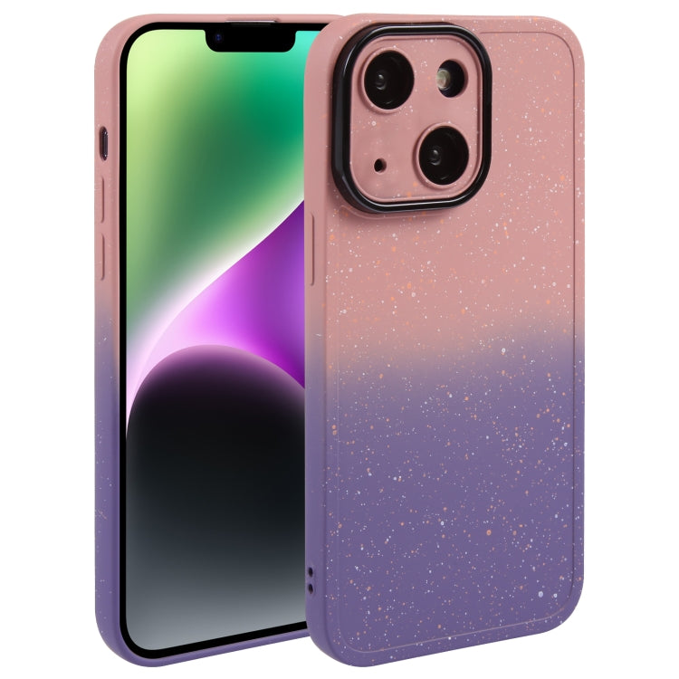 Gradient Starry Silicone Phone Case with Lens Film, For iPhone 14 Plus, For iPhone 15 Pro Max, For iPhone 14, For iPhone 15 Pro, For iPhone 15 Plus, For iPhone 14 Pro, For iPhone 14 Pro Max, For iPhone 15