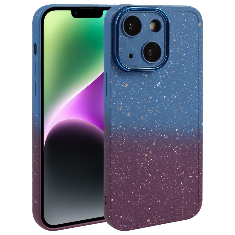 Gradient Starry Silicone Phone Case with Lens Film, For iPhone 14 Plus, For iPhone 15 Pro Max, For iPhone 14, For iPhone 15 Pro, For iPhone 15 Plus, For iPhone 14 Pro, For iPhone 14 Pro Max, For iPhone 15