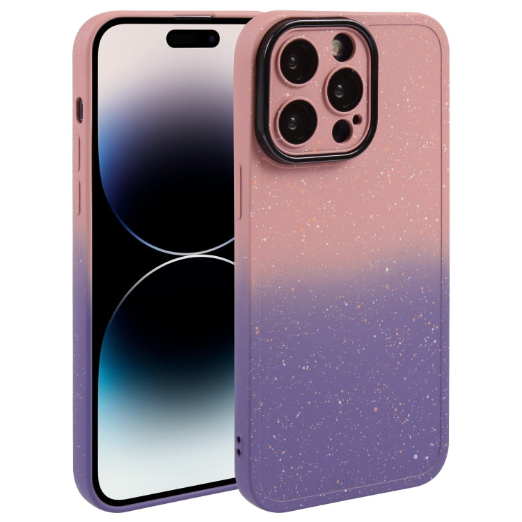 Gradient Starry Silicone Phone Case with Lens Film, For iPhone 14 Plus, For iPhone 15 Pro Max, For iPhone 14, For iPhone 15 Pro, For iPhone 15 Plus, For iPhone 14 Pro, For iPhone 14 Pro Max, For iPhone 15
