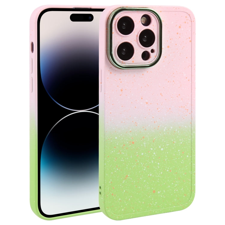 Gradient Starry Silicone Phone Case with Lens Film, For iPhone 14 Plus, For iPhone 15 Pro Max, For iPhone 14, For iPhone 15 Pro, For iPhone 15 Plus, For iPhone 14 Pro, For iPhone 14 Pro Max, For iPhone 15