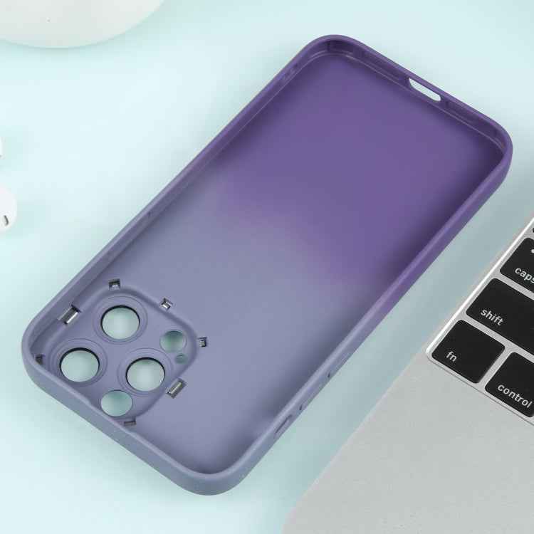 Gradient Starry Silicone Phone Case with Lens Film