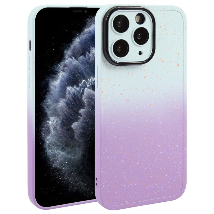 Gradient Starry Silicone Phone Case with Lens Film