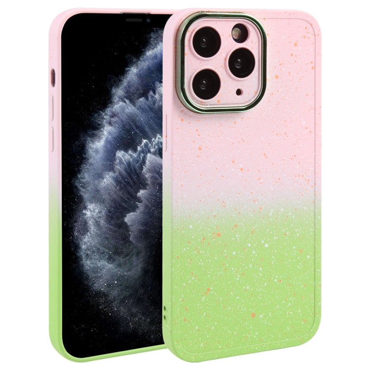 Gradient Starry Silicone Phone Case with Lens Film