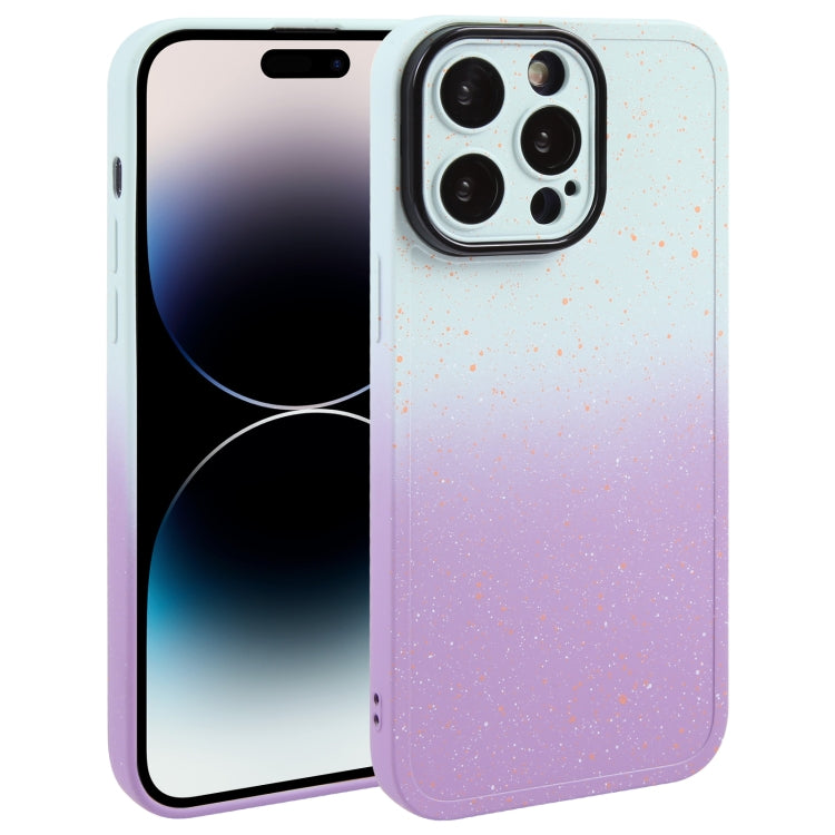 Gradient Starry Silicone Phone Case with Lens Film, For iPhone 14 Plus, For iPhone 15 Pro Max, For iPhone 14, For iPhone 15 Pro, For iPhone 15 Plus, For iPhone 14 Pro, For iPhone 14 Pro Max, For iPhone 15