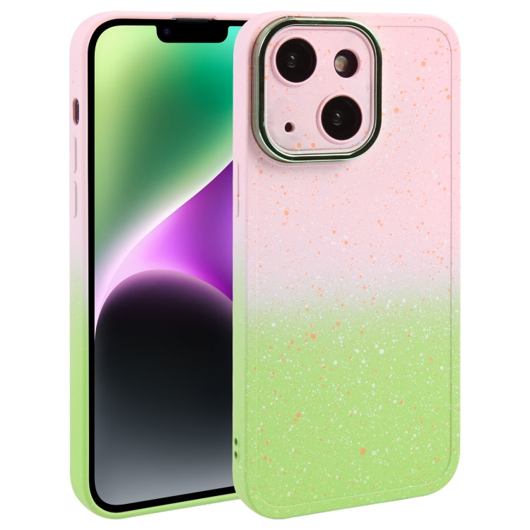 Gradient Starry Silicone Phone Case with Lens Film, For iPhone 14 Plus, For iPhone 15 Pro Max, For iPhone 14, For iPhone 15 Pro, For iPhone 15 Plus, For iPhone 14 Pro, For iPhone 14 Pro Max, For iPhone 15