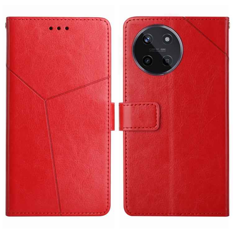 HT01 Y-shaped Pattern Flip Leather Phone Case, For Realme 12 Pro/12 Pro+ Global, For Realme C67 4G, For Realme 11 5G Global, For Realme C53, For Realme 11 4G Global, For Realme C65 4G