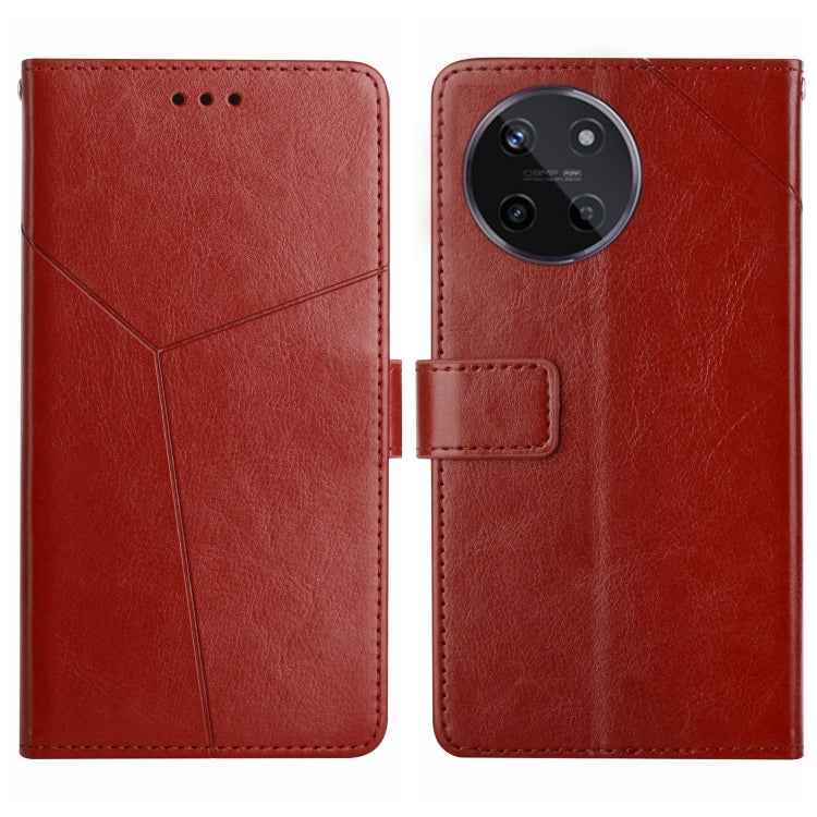 HT01 Y-shaped Pattern Flip Leather Phone Case, For Realme 12 Pro/12 Pro+ Global, For Realme C67 4G, For Realme 11 5G Global, For Realme C53, For Realme 11 4G Global, For Realme C65 4G