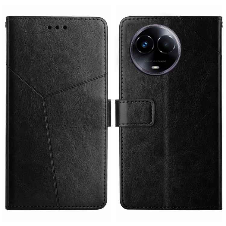 HT01 Y-shaped Pattern Flip Leather Phone Case, For Realme 12 Pro/12 Pro+ Global, For Realme C67 4G, For Realme 11 5G Global, For Realme C53, For Realme 11 4G Global, For Realme C65 4G