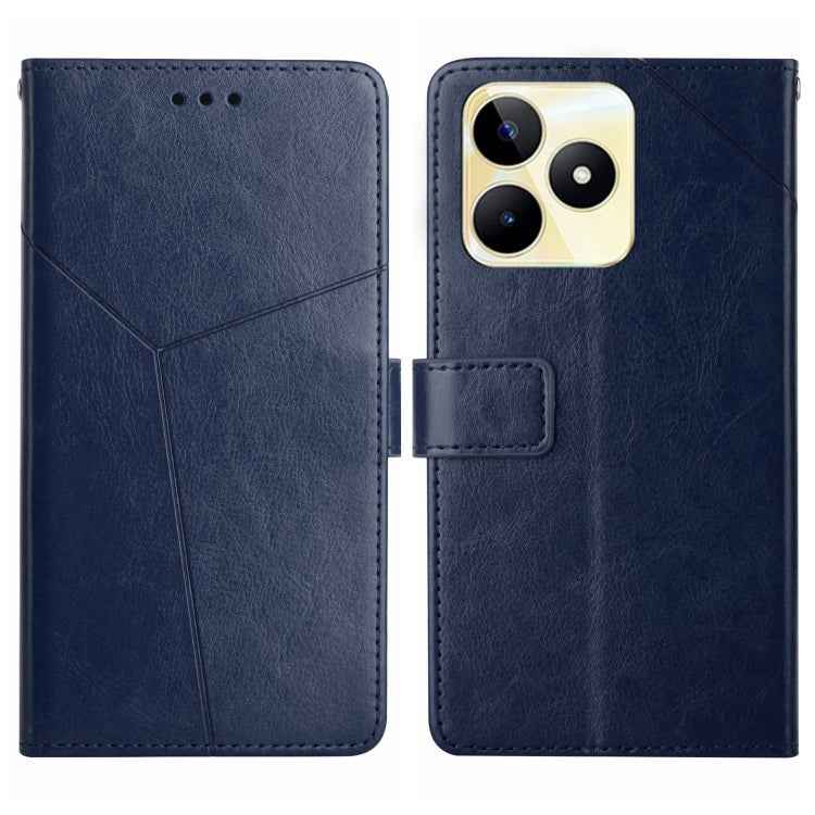 HT01 Y-shaped Pattern Flip Leather Phone Case, For Realme 12 Pro/12 Pro+ Global, For Realme C67 4G, For Realme 11 5G Global, For Realme C53, For Realme 11 4G Global, For Realme C65 4G