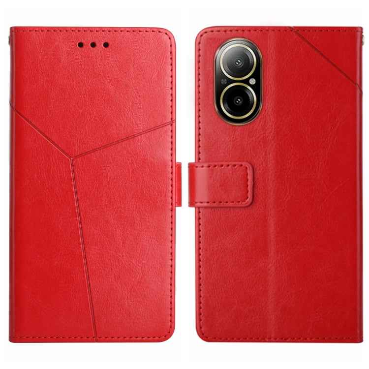 HT01 Y-shaped Pattern Flip Leather Phone Case, For Realme 12 Pro/12 Pro+ Global, For Realme C67 4G, For Realme 11 5G Global, For Realme C53, For Realme 11 4G Global, For Realme C65 4G