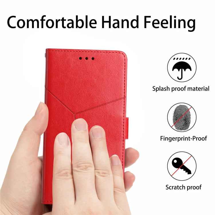 HT01 Y-shaped Pattern Flip Leather Phone Case, For Realme 12 Pro/12 Pro+ Global, For Realme C67 4G, For Realme 11 5G Global, For Realme C53, For Realme 11 4G Global, For Realme C65 4G
