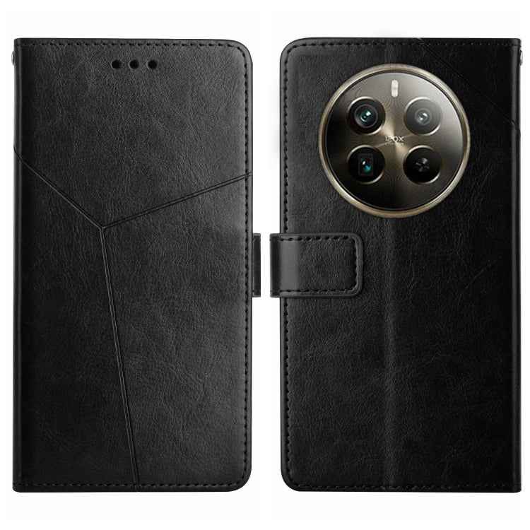 HT01 Y-shaped Pattern Flip Leather Phone Case, For Realme 12 Pro/12 Pro+ Global, For Realme C67 4G, For Realme 11 5G Global, For Realme C53, For Realme 11 4G Global, For Realme C65 4G