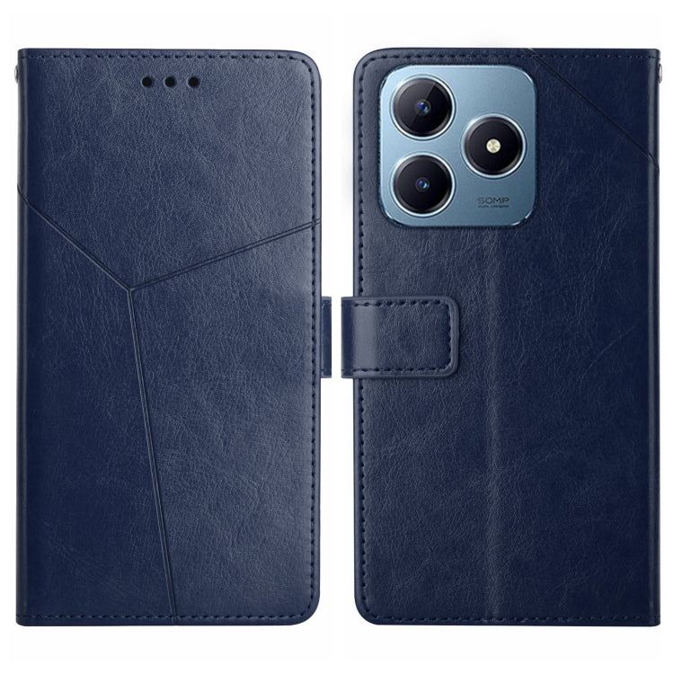 HT01 Y-shaped Pattern Flip Leather Phone Case, For Realme 14 5G Global / P3 5G Global, For Realme P3 Pro 5G Global, For Realme 14 Pro+ 5G, For Realme C75 4G, For Realme 13+ 5G Global, For Realme 13 Pro 5G / 13 Pro+ 5G, For Realme C63 4G Global/ C61    ...
