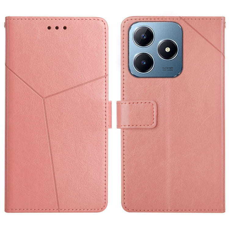HT01 Y-shaped Pattern Flip Leather Phone Case, For Realme 14 5G Global / P3 5G Global, For Realme P3 Pro 5G Global, For Realme 14 Pro+ 5G, For Realme C75 4G, For Realme 13+ 5G Global, For Realme 13 Pro 5G / 13 Pro+ 5G, For Realme C63 4G Global/ C61    ...