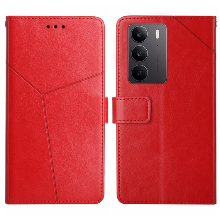 HT01 Y-shaped Pattern Flip Leather Phone Case, For Realme 14 5G Global / P3 5G Global, For Realme P3 Pro 5G Global, For Realme 14 Pro+ 5G, For Realme C75 4G, For Realme 13+ 5G Global, For Realme 13 Pro 5G / 13 Pro+ 5G, For Realme C63 4G Global/ C61    ...