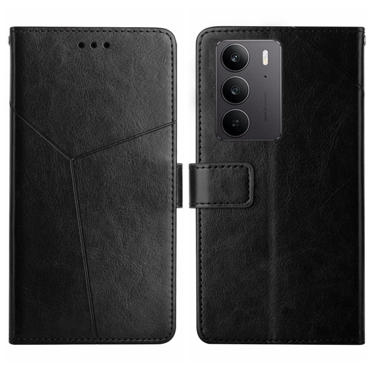 HT01 Y-shaped Pattern Flip Leather Phone Case, For Realme 14 5G Global / P3 5G Global, For Realme P3 Pro 5G Global, For Realme 14 Pro+ 5G, For Realme C75 4G, For Realme 13+ 5G Global, For Realme 13 Pro 5G / 13 Pro+ 5G, For Realme C63 4G Global/ C61    ...