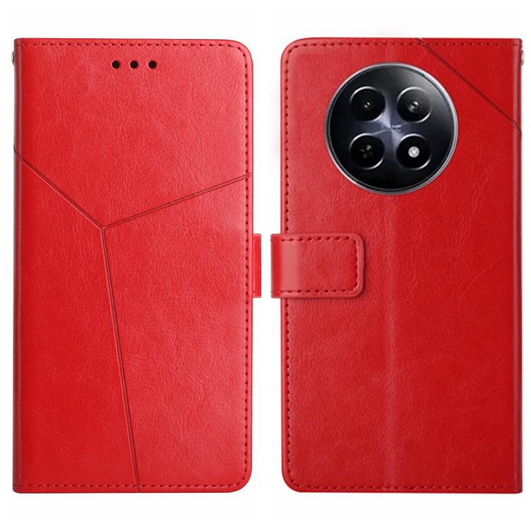 HT01 Y-shaped Pattern Flip Leather Phone Case, For Realme 14 5G Global / P3 5G Global, For Realme P3 Pro 5G Global, For Realme 14 Pro+ 5G, For Realme C75 4G, For Realme 13+ 5G Global, For Realme 13 Pro 5G / 13 Pro+ 5G, For Realme C63 4G Global/ C61    ...