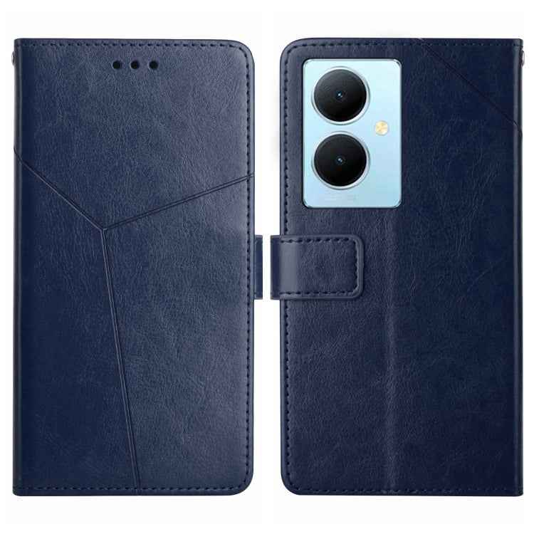 HT01 Y-shaped Pattern Flip Leather Phone Case, For vivo Y03 4G, For vivo Y200e / Y100 IDN / V30 Lite India 5G, For vivo Y78+