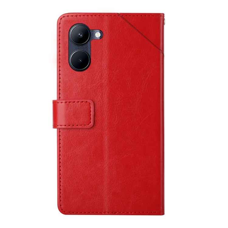 HT01 Y-shaped Pattern Flip Leather Phone Case, For vivo Y03 4G, For vivo Y200e / Y100 IDN / V30 Lite India 5G, For vivo Y78+