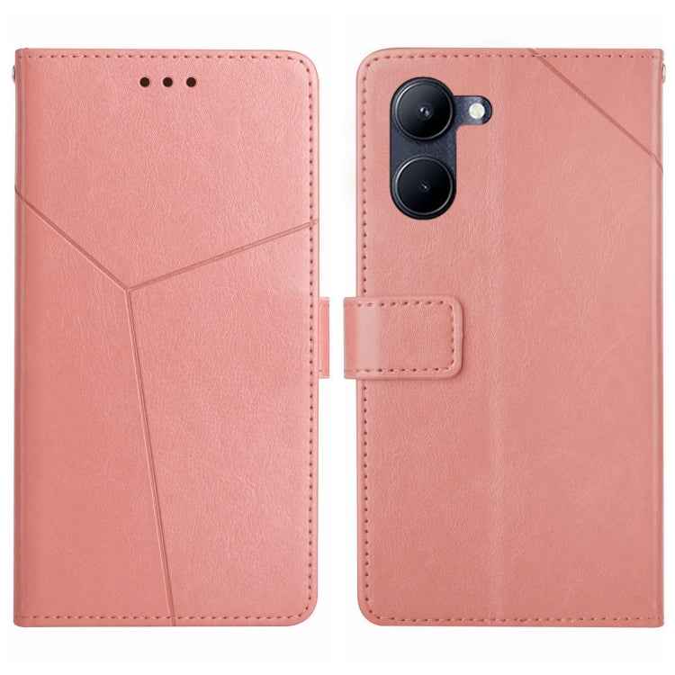 HT01 Y-shaped Pattern Flip Leather Phone Case, For vivo Y03 4G, For vivo Y200e / Y100 IDN / V30 Lite India 5G, For vivo Y78+