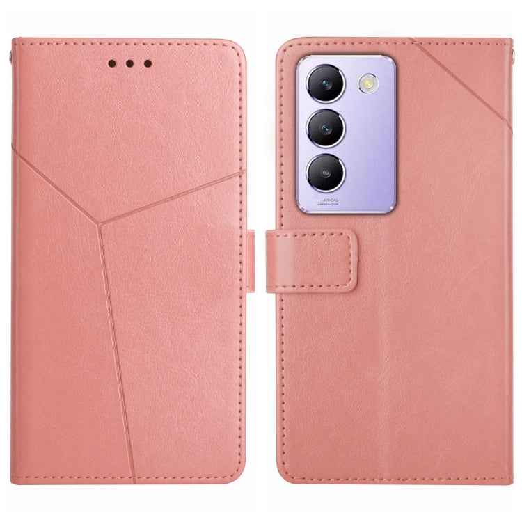HT01 Y-shaped Pattern Flip Leather Phone Case, For vivo Y03 4G, For vivo Y200e / Y100 IDN / V30 Lite India 5G, For vivo Y78+