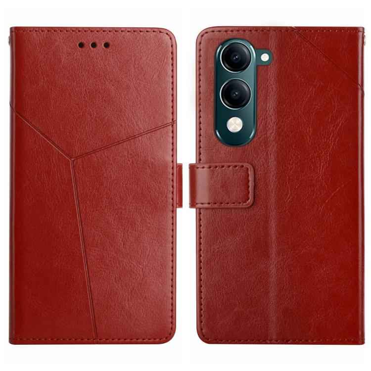 HT01 Y-shaped Pattern Flip Leather Phone Case, For vivo V70 FE 5G, For vivo V70 5G Global / V70 Elite 5G, For vivo V60 Lite 5G, For vivo V60 5G, For vivo Y39 5G Global, For vivo V50 Lite 5G, For vivo Y04 4G / Y29s 5G, For vivo Y29 4G Global            ...