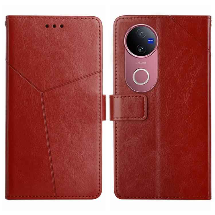 HT01 Y-shaped Pattern Flip Leather Phone Case, For vivo V70 FE 5G, For vivo V70 5G Global / V70 Elite 5G, For vivo V60 Lite 5G, For vivo V60 5G, For vivo Y39 5G Global, For vivo V50 Lite 5G, For vivo Y04 4G / Y29s 5G, For vivo Y29 4G Global            ...