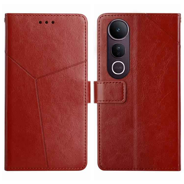 HT01 Y-shaped Pattern Flip Leather Phone Case, For vivo V70 FE 5G, For vivo V70 5G Global / V70 Elite 5G, For vivo V60 Lite 5G, For vivo V60 5G, For vivo Y39 5G Global, For vivo V50 Lite 5G, For vivo Y04 4G / Y29s 5G, For vivo Y29 4G Global            ...