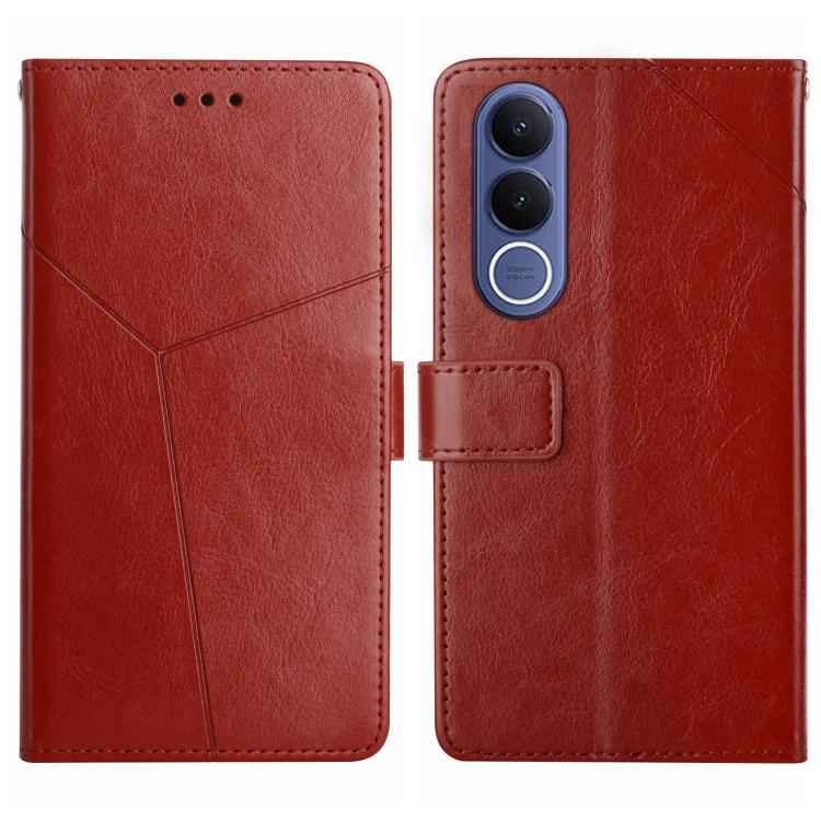 HT01 Y-shaped Pattern Flip Leather Phone Case, For vivo V70 FE 5G, For vivo V70 5G Global / V70 Elite 5G, For vivo V60 Lite 5G, For vivo V60 5G, For vivo Y39 5G Global, For vivo V50 Lite 5G, For vivo Y04 4G / Y29s 5G, For vivo Y29 4G Global            ...