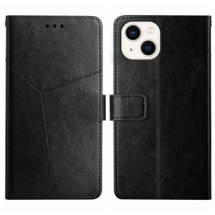 HT01 Y-shaped Pattern Flip Leather Phone Case, For iPhone 15 Pro Max, For iPhone 15 Pro, For iPhone 15 Plus, For iPhone 15