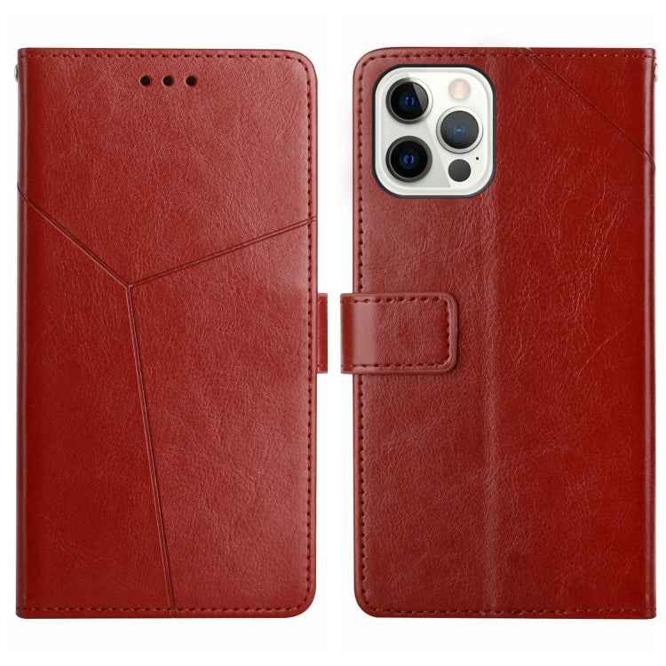 HT01 Y-shaped Pattern Flip Leather Phone Case, For iPhone 15 Pro Max, For iPhone 15 Pro, For iPhone 15 Plus, For iPhone 15