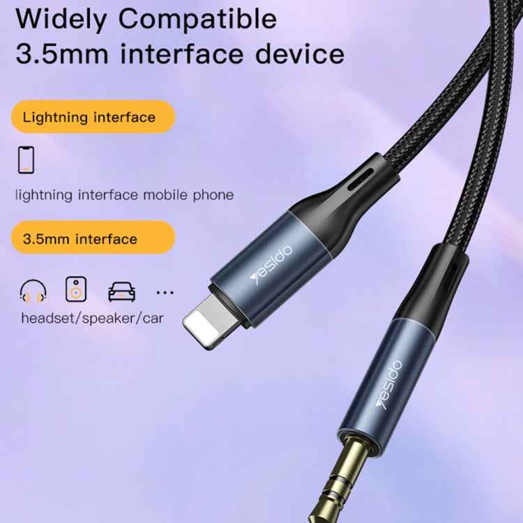 Yesido YAU35 8 Pin to 3.5mm AUX Audio Adapter Cable