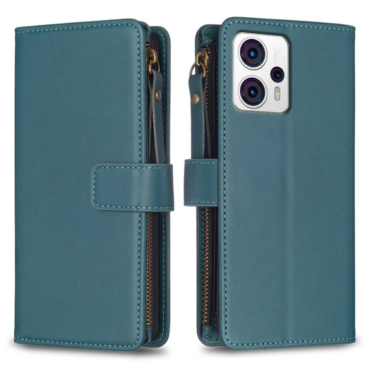 9 Card Slots Zipper Wallet Leather Flip Phone Case, For Motorola Moto G13 4G / G23 4G / G53 5G, For Motorola Moto G14 4G, For Motorola Edge 40, For Motorola Moto E13 4G, For Motorola Moto G73 5G