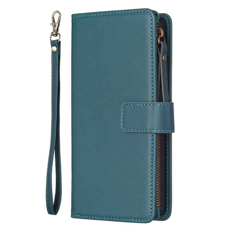 9 Card Slots Zipper Wallet Leather Flip Phone Case, For Nokia C22, For Nokia G42/G310, For Nokia C12, For Nokia G22, For Nokia C32, For Nokia G21 / G11, For Nokia C02
