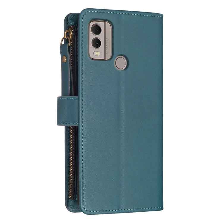 9 Card Slots Zipper Wallet Leather Flip Phone Case, For Nokia C22, For Nokia G42/G310, For Nokia C12, For Nokia G22, For Nokia C32, For Nokia G21 / G11, For Nokia C02