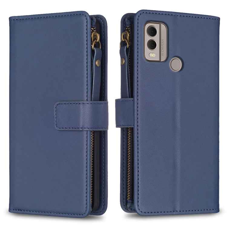9 Card Slots Zipper Wallet Leather Flip Phone Case, For Nokia C22, For Nokia G42/G310, For Nokia C12, For Nokia G22, For Nokia C32, For Nokia G21 / G11, For Nokia C02