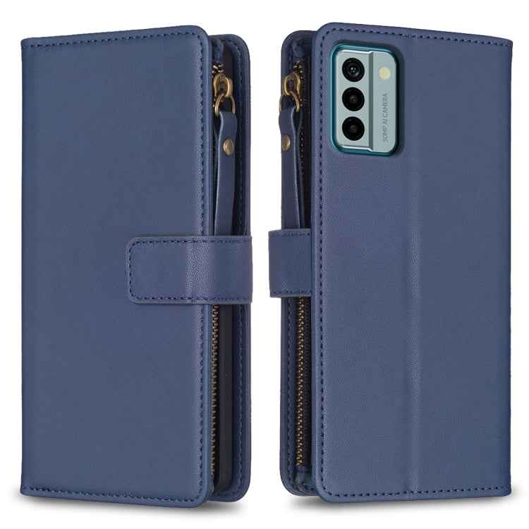 9 Card Slots Zipper Wallet Leather Flip Phone Case, For Nokia C22, For Nokia G42/G310, For Nokia C12, For Nokia G22, For Nokia C32, For Nokia G21 / G11, For Nokia C02