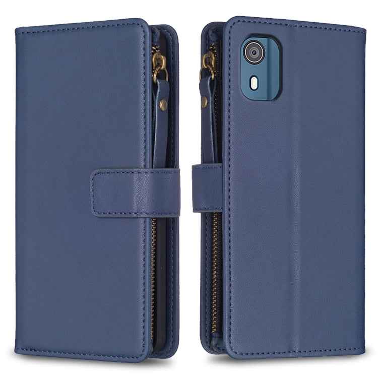 9 Card Slots Zipper Wallet Leather Flip Phone Case, For Nokia C22, For Nokia G42/G310, For Nokia C12, For Nokia G22, For Nokia C32, For Nokia G21 / G11, For Nokia C02