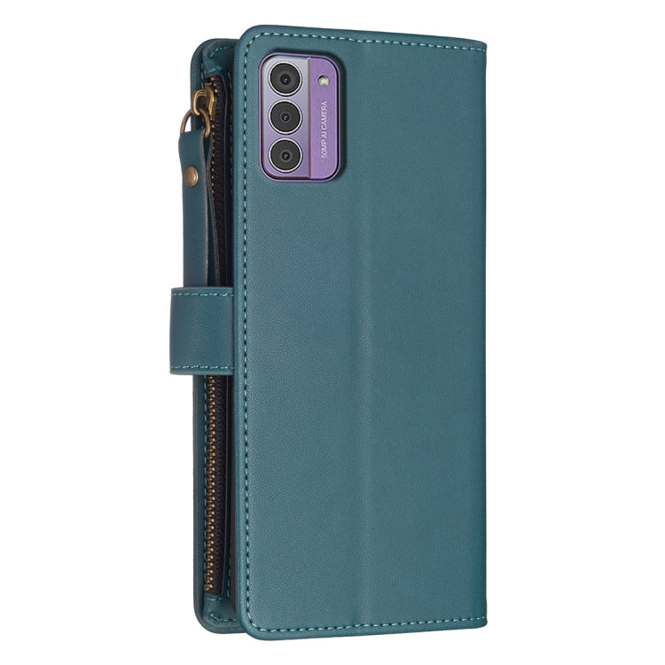 9 Card Slots Zipper Wallet Leather Flip Phone Case, For Nokia G42/G310, For Nokia C22, For Nokia C12, For Nokia G22, For Nokia C32, For Nokia G21 / G11, For Nokia C02
