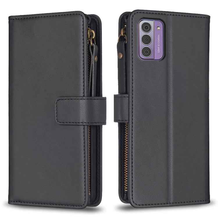 9 Card Slots Zipper Wallet Leather Flip Phone Case, For Nokia C22, For Nokia G42/G310, For Nokia C12, For Nokia G22, For Nokia C32, For Nokia G21 / G11, For Nokia C02