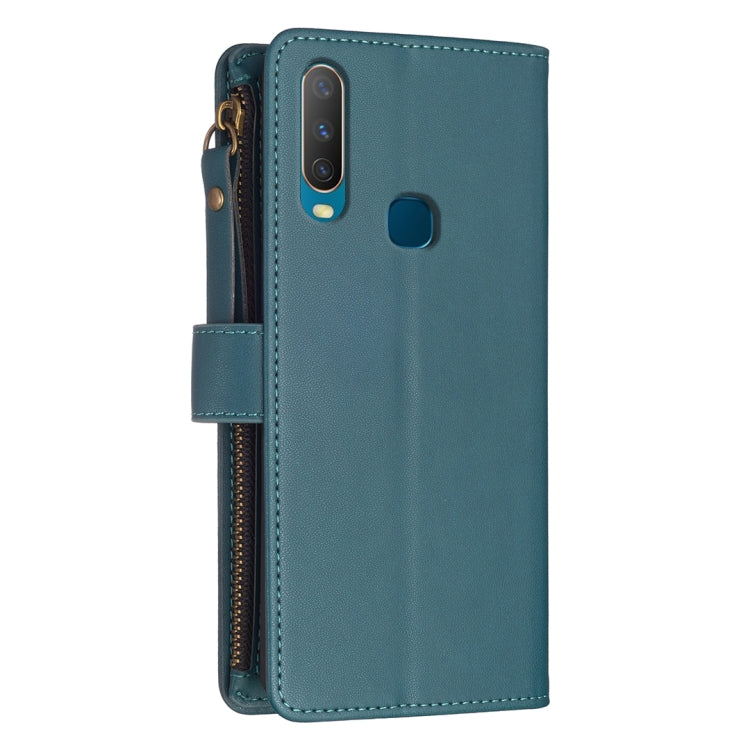 9 Card Slots Zipper Wallet Leather Flip Phone Case, For vivo Y11 / Y15 / Y12 / Y17, For vivo Y78 5G, For vivo Y35 4G / Y22s, For vivo Y21 / Y21s / Y33s, For vivo Y20, For vivo Y27 4G