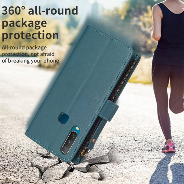 9 Card Slots Zipper Wallet Leather Flip Phone Case, For vivo Y11 / Y15 / Y12 / Y17, For vivo Y78 5G, For vivo Y35 4G / Y22s, For vivo Y21 / Y21s / Y33s, For vivo Y20, For vivo Y27 4G
