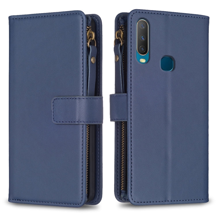 9 Card Slots Zipper Wallet Leather Flip Phone Case, For vivo Y11 / Y15 / Y12 / Y17, For vivo Y78 5G, For vivo Y35 4G / Y22s, For vivo Y21 / Y21s / Y33s, For vivo Y20, For vivo Y27 4G