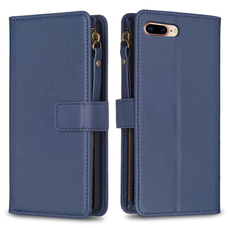 9 Card Slots Zipper Wallet Leather Flip Phone Case, For iPhone 12 Pro Max, For iPhone 11 Pro Max, For iPhone 11, For iPhone 11 Pro, For iPhone XS / X, For iPhone XR, For iPhone XS Max, For iPhone 8 Plus / 7 Plus