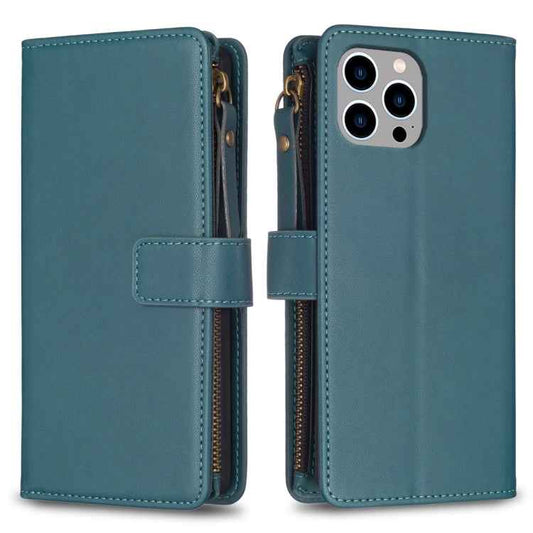 9 Card Slots Zipper Wallet Leather Flip Phone Case, For iPhone 12 Pro Max, For iPhone 11 Pro Max, For iPhone 11, For iPhone 11 Pro, For iPhone XS / X, For iPhone XR, For iPhone XS Max, For iPhone 8 Plus / 7 Plus