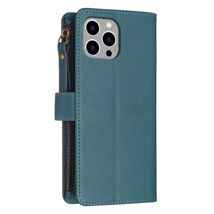 9 Card Slots Zipper Wallet Leather Flip Phone Case, For iPhone 12 Pro Max, For iPhone 11 Pro Max, For iPhone 11, For iPhone 11 Pro, For iPhone XS / X, For iPhone XR, For iPhone XS Max, For iPhone 8 Plus / 7 Plus
