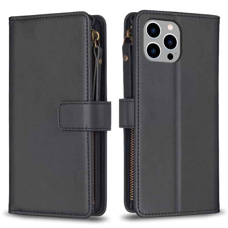 9 Card Slots Zipper Wallet Leather Flip Phone Case, For iPhone 14 Plus, For iPhone 14 / 13, For iPhone 14 Pro, For iPhone 14 Pro Max, For iPhone SE 2022/SE 2020 / 8 / 7, For iPhone 13 Pro Max, For iPhone 13 Pro, For iPhone 12 / 12 Pro