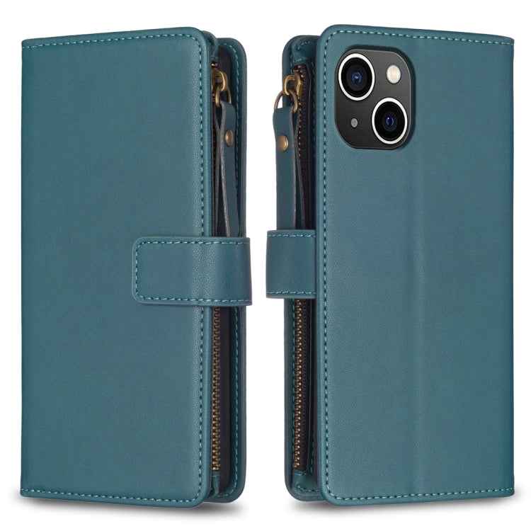 9 Card Slots Zipper Wallet Leather Flip Phone Case, For iPhone 16 Pro Max, For iPhone 16 Pro, For iPhone 16 Plus, For iPhone 16, For iPhone 15 Pro Max, For iPhone 15 Pro, For iPhone 15 Plus, For iPhone 15