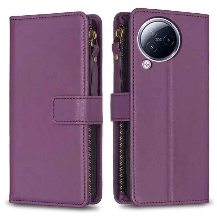 9 Card Slots Zipper Wallet Leather Flip Phone Case, For Xiaomi Poco F5 5G, For Xiaomi Redmi Note 12S 4G, For Xiaomi Redmi Note 12 4G, For Xiaomi Civi 3 5G, For Xiaomi Redmi A1 / A2, For Xiaomi Redmi Note 12 Pro+ 5G Global, For Xiaomi Redmi Note 12 Pro ...